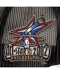 Mitchell & Ness Men's Black Philadelphia 76ers Roper Meshback Trucker Snapback Hat