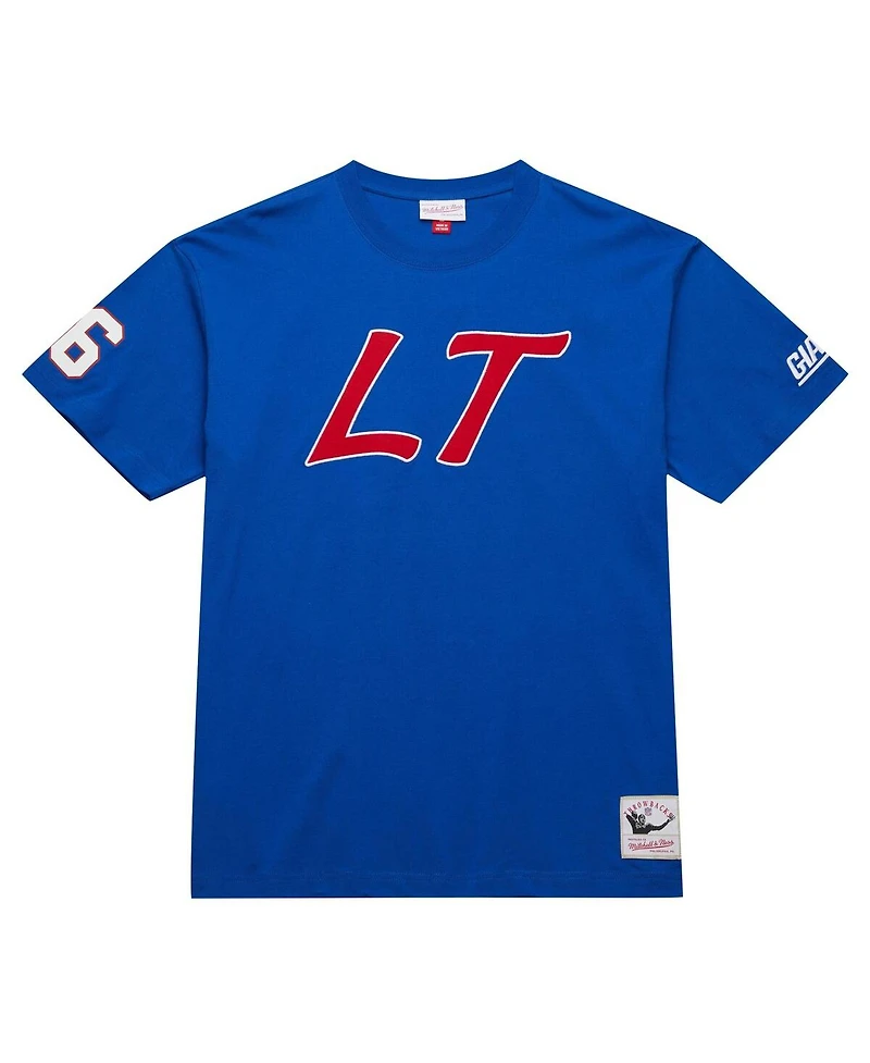 Mitchell & Ness Men's Lawrence Taylor Royal New York Giants Retired Player Nickname T-Shirt