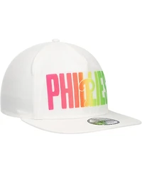New Era Men's White Philadelphia Phillies Spring Spectrum Golfer Snapback Hat
