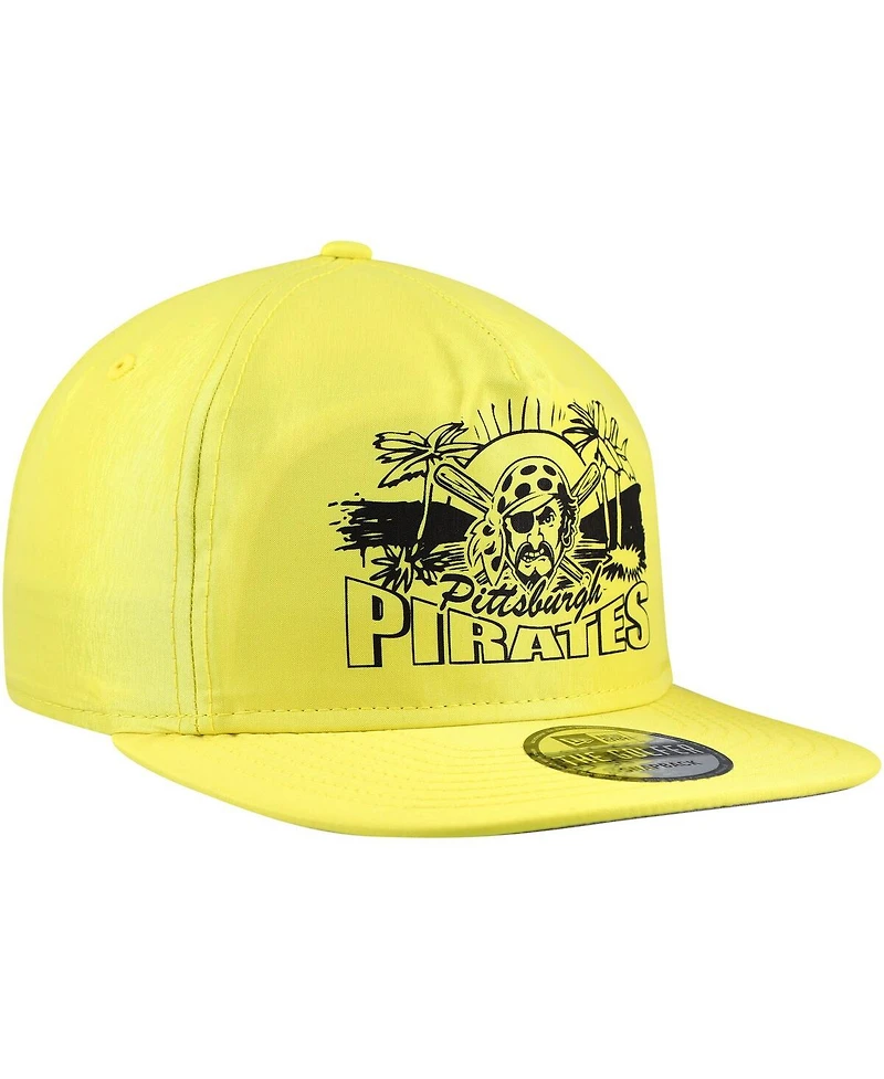 New Era Men's Yellow Pittsburgh Pirates Neon Golfer Snapback Hat
