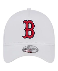 New Era Men's White Boston Red Sox Tc A-Frame 9FORTY Adjustable Hat