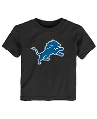 Outerstuff Toddler Black Detroit Lions Primary Logo T-Shirt