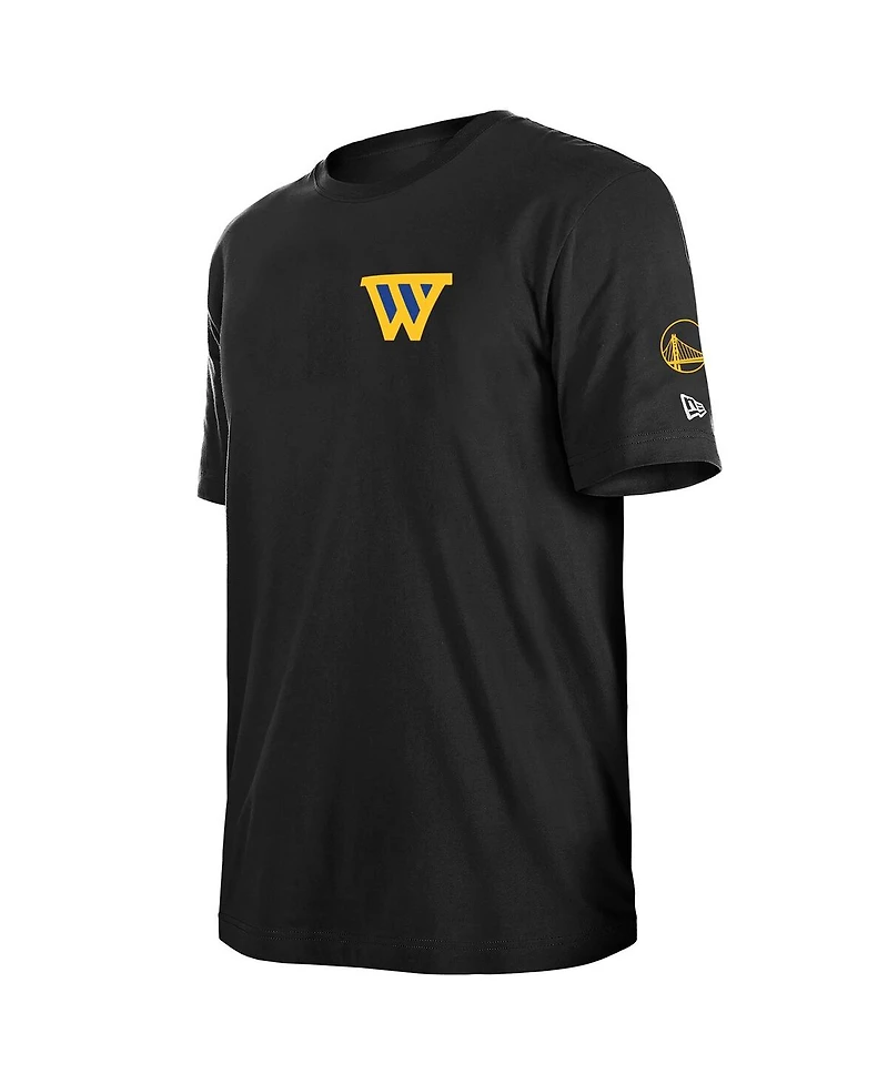 New Era Men's Black Golden State Warriors "W" Statement T-Shirt