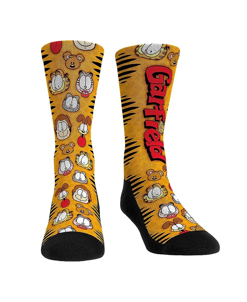 Rock Em Socks Men's and Women's Garfield Famous Faces Crew
