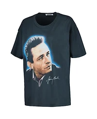 Daydreamer Women's Charcoal Johnny Cash Portrait Merch T-Shirt