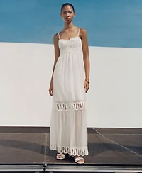 Mango Women's Embroidered Detail Dress