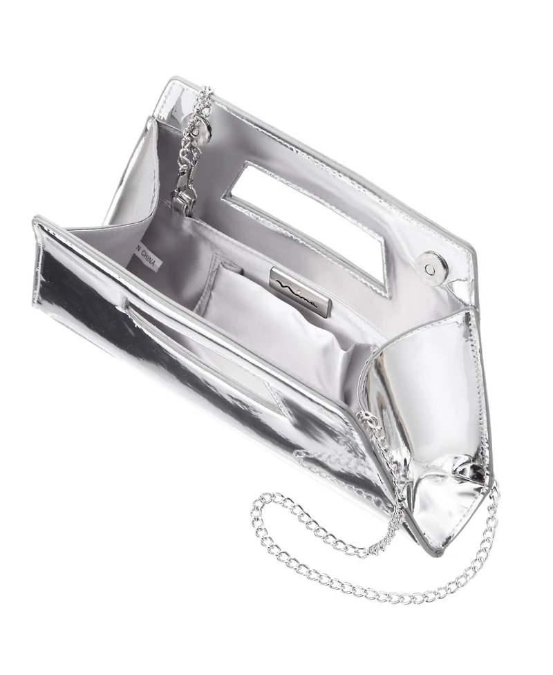 Nina Cut Out Handle Trapezoid Clutch