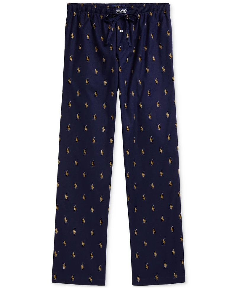 Polo Ralph Lauren Men's Flannel Pony-Print Pajama Pants