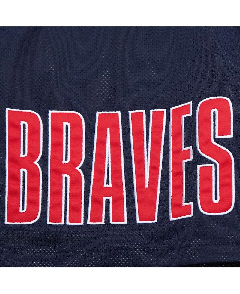 Mitchell & Ness Navy Atlanta Braves Og 2.0 Fashion Shorts