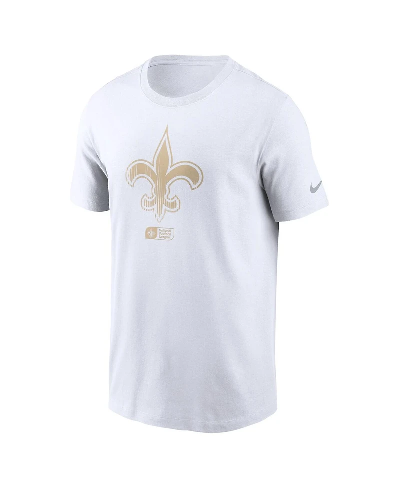 Nike Men's White New Orleans Saints Faded Essential T-Shirt