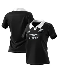 Adidas Women's Black New Zealand Rugby 2024/25 Home Replica Jersey