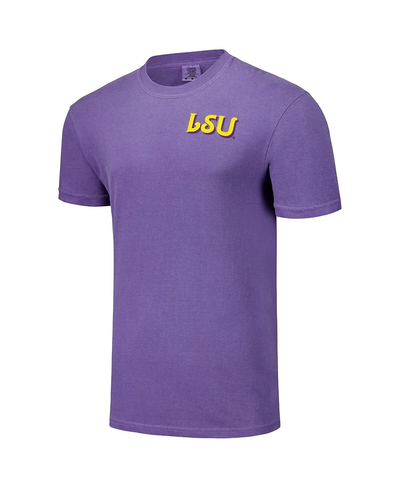 Image One Men's and Women's Purple Lsu Tigers Hyper Local Mardi Mascot T-Shirt