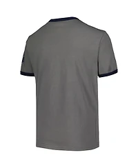Outerstuff Big Boys and Girls Gray Team Usa Single Arc Ringer T-Shirt