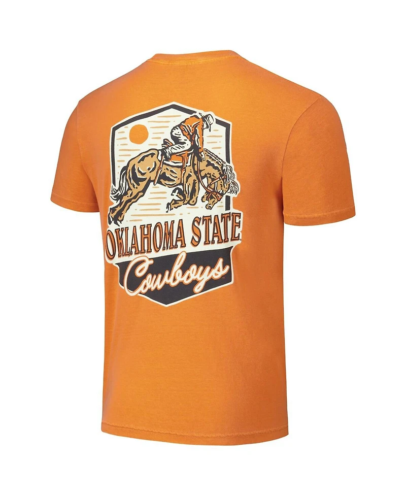 Image One Men's and Women's Orange Oklahoma State Cowboys Hyper Local Cowboy Badge T-Shirt