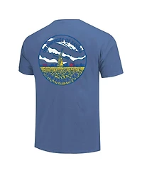 Image One Men's and Women's Royal Kansas Jayhawks Scenic Comfort Colors T-Shirt