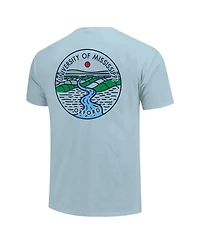 Image One Men's and Women's Powder Blue Ole Miss Rebels Scenic Comfort Colors T-Shirt
