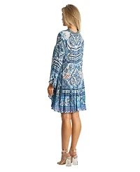 La Moda Clothing Women's Short collared dress