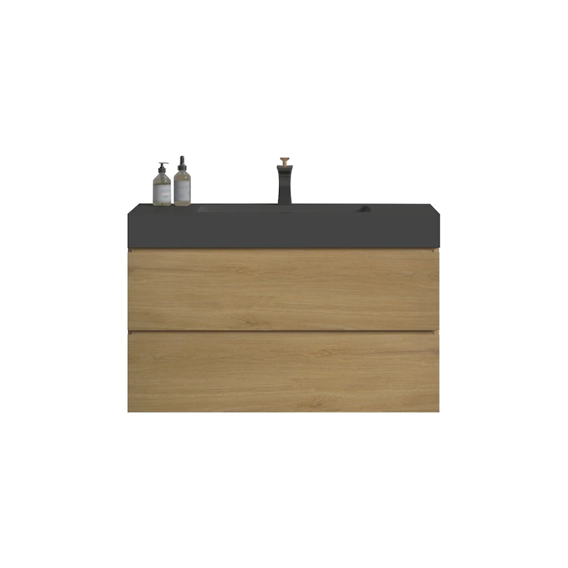 Streamdale 36" Natural Oak Vanity w/ Sink & Ample Storage