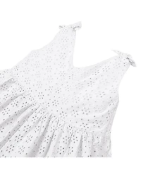 Hope & Henry Toddler Girls Sleeveless Bow Shoulder Swing Dress