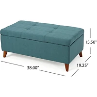 Streamdale Traditional Storage Ottoman Bench For Home Organization