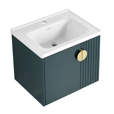 Streamdale 24" Wall-Mounted Vanity with Soft-Close Doors