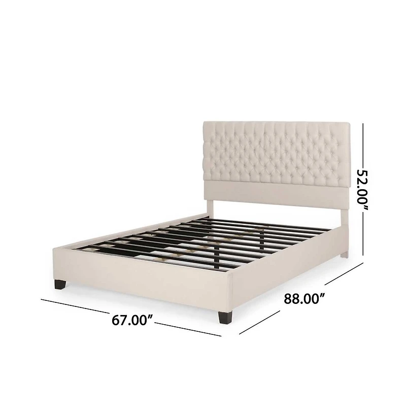 Simplie Fun Scout Upholstered Queen Platform Bed
