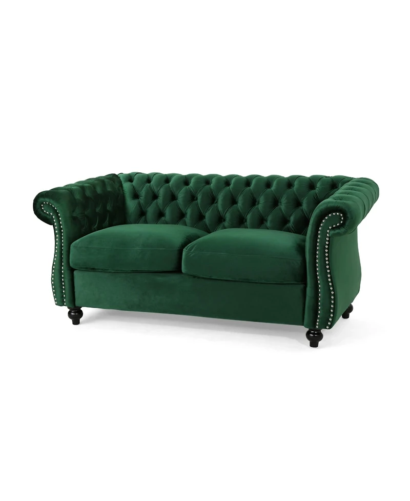 Streamdale Furniture Chesterfield Loveseat: Timeless Charm, Plush Comfort