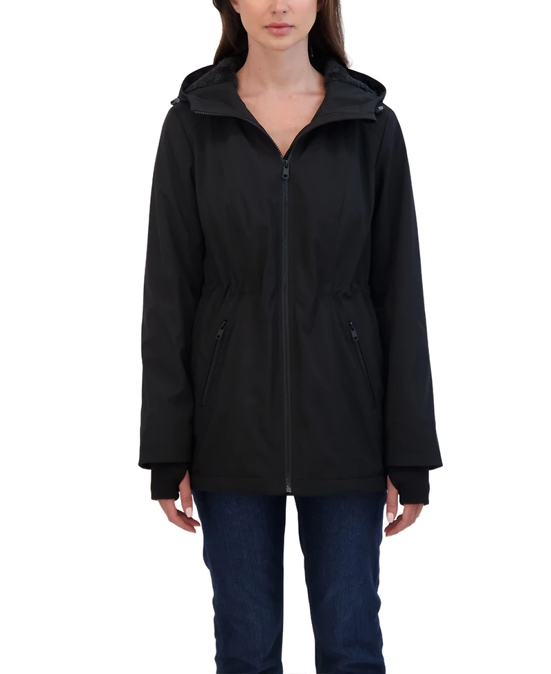 Sebby Collection Women's Sport Cozy Lined Soft Shell Anorak