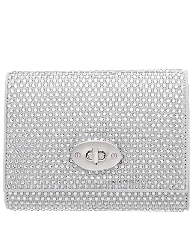 Nina Large Crystal Encrusted Flap Crossbody Bag