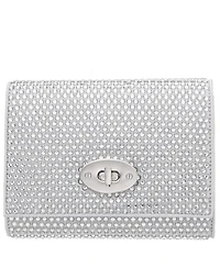 Nina Large Crystal Encrusted Flap Crossbody Bag