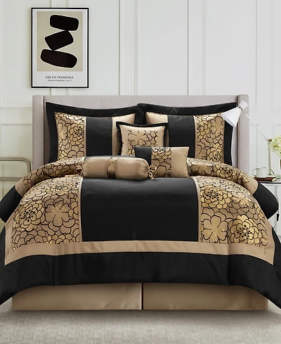 Stratford Park Sibyl Jacquard 7-Pc. Comforter Set, California King