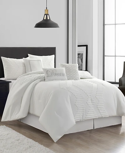 Stratford Park Galatea Tufted Embroidery 7-Pc. Comforter Set