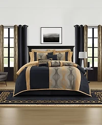 Stratford Park Kath Geometric 15-Pc. Comforter Set, King