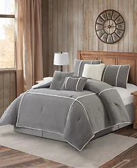 Stratford Park Arvada Solid Cabin Style 7-Pc. Comforter Set