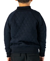 Sovereign Code Big Boys Princeton Quilted Snap Front Varsity Jacket