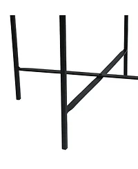 Streamdale Furniture Modern Industrial Round End Table With Tray Top