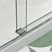 Streamdale Bypass Shower Door, 56"-60"W x 74"H, Tempered Glass