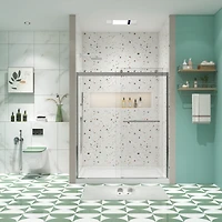 Streamdale Bypass Shower Door, 56"-60"W x 74"H, Tempered Glass