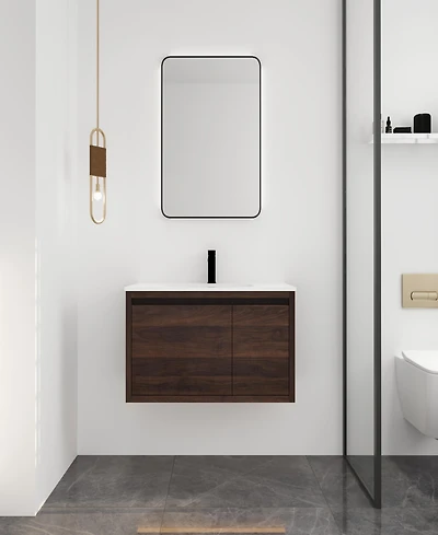 Streamdale 36" Floating Vanity with Gel Sink Ample Storage, Soft-Close, Durable