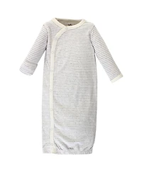 Touched by Nature Baby Boys Unisex Natural Cotton Kimono-Style Gown