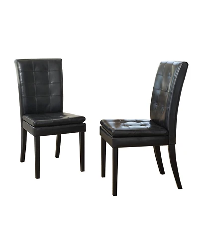 Streamdale Barrington Bonded Leather Tufted Dining Chair