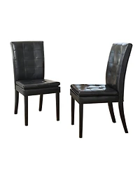 Streamdale Barrington Bonded Leather Tufted Dining Chair