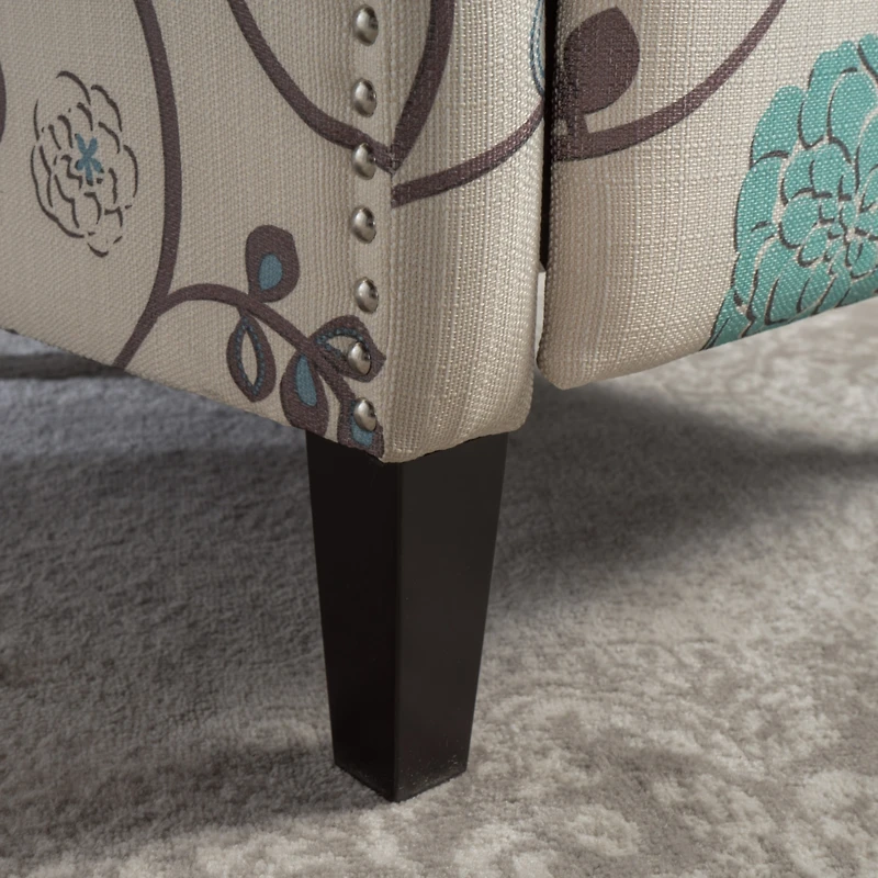 Streamdale Traditional Wingback Recliner With Studded Border