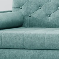 Streamdale Mid-Century Modern Club Chair With Button Tufted Accents