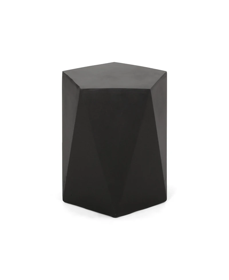 Streamdale Apollo Geometric Gem-Cut Side Table