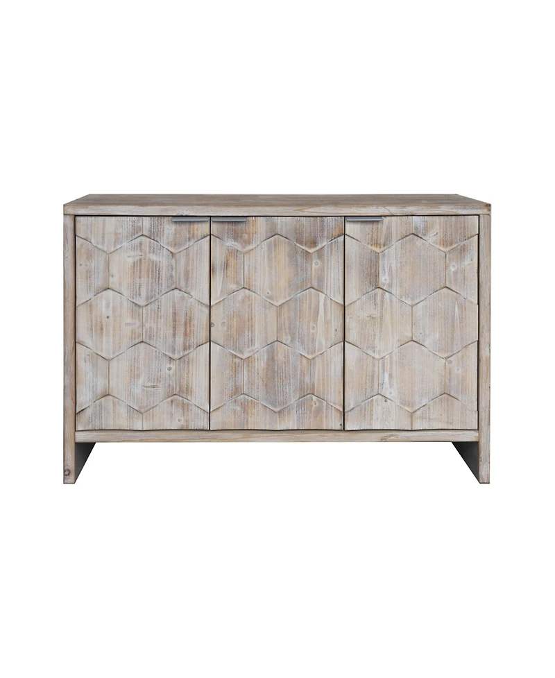 Streamdale 3 Door Wooden Accent Cabinet Sideboard Buffet