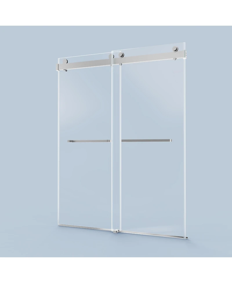Streamdale 56-60" Double Sliding Soft-Close Shower Door, 10mm Tempered Glass