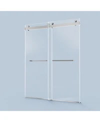Streamdale 56-60" Double Sliding Soft-Close Shower Door, 10mm Tempered Glass