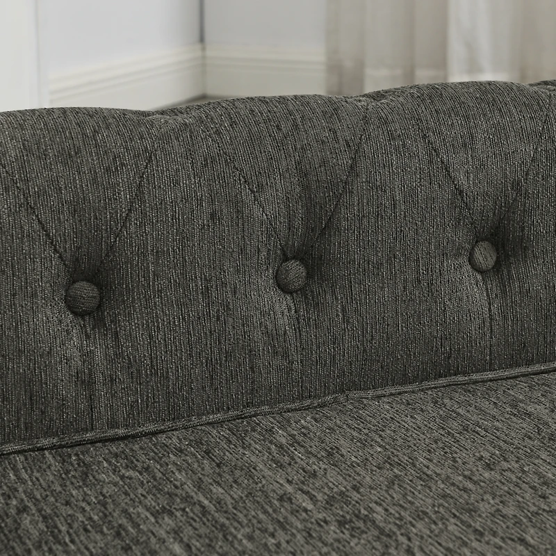 Streamdale Elevated Dog Sofa Bed for Medium & Large Dogs, Dark Grey