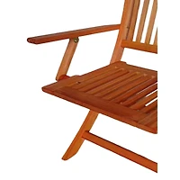 Streamdale Foldable Patio Dining Set with 4 Chairs